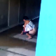 Some people video-record their female friend as she takes a shit in a storm tunnel. Video is brief, but you can see her turd on the ground afterward.